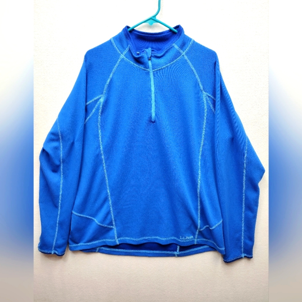 L.L. Bean Men's XL - Reg 1/4 Zip Midweight Pull-Over Layering Long Sleeve Shirt